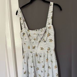 Reformation linen midi dress